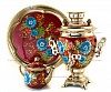 Samovar 3 liter "Acorn" painted set "Zhostovo"