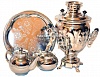 Samovar 3 l shaped "Acorn" in the set