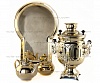 The samovar is of the form "the Bank" 3 l in a set