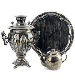 Samovar set in the style of " Loft"