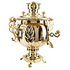 Samovar 4.5 l combined form a "Ball" brass