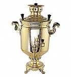 The coal samovar 5 l knurled