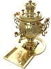 Samovar 4.5 l combined form a "Ball" brass